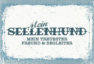 Produktbild von vianmo Holzschild 12x18 cm Mein Seelenhund mein treuester