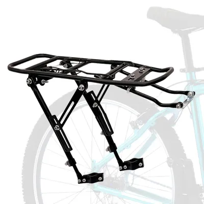Immagine prodotto di Portapacchi universale per bicicletta, regolabile, adatto a ruote da 24-29 pollici, con capacità di carico di 35 kg