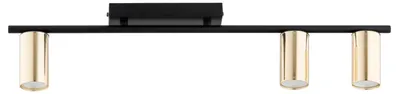 Immagine prodotto di Faretto KANON oro-nero 3xGU10x10W in metallo, dimensioni: 15x68x6 cm, IP20, Alfa
