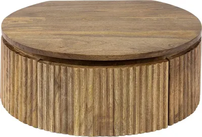 Produktbild von KAWOLA Nachttisch HEVE hängend Mangoholz massiv natur 1 Schublade