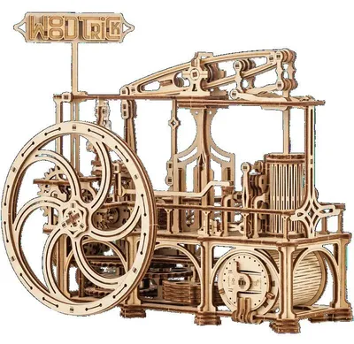 Produktbild von 3D-Mechanikpuzzle, Dampfmaschine aus dem 18. Jahrhundert, WT, Holz, 447 Teile