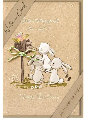 Produktbild von bsb 693032-2 Geburtstagskarte - Natur Card, inkl. Umschlag
