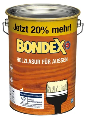 Produktbild von Bondex Holzlasur für Außen 4,8 L rio palisander