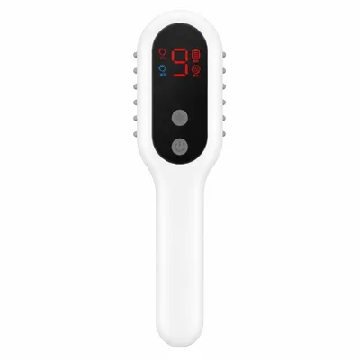 Produktbild von Kopfhaut Massagegerät Elektrisch mit LED Rotlicht,Vibrationsmassage Haarbürste,wiederaufladbare Kopfhautmassage Bürste für Haarpflege,Entspannung