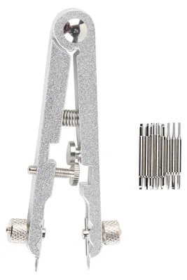 Image de Pince à bracelet de montre en acier allié avec goupilles, outil pour barrettes à ressort, outil de réparation 6825