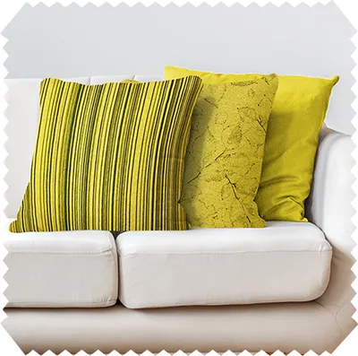 Produktbild von novely® 3er-SET DEKOKISSEN MALCHIN - Kuschelweiche Sofakissen - Kissenbezug für Zierkissen in 40x40 cm - Farbe: 14 Gelb | Ausführung: Komplett (mit Füllung)
