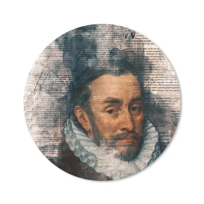 Produktbild von MuchoWow® Mauspad Mousepad Wilhelm von Oranien - Zeitungsartikel - Kunst 20x20 cm - Mousepads - Maus Mat - Pad - Mausunterlage - Schreibtischmatte