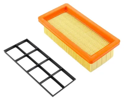 Produktbild von 2 Stück Flachfaltenfilter für Kärcher Aschesauger 6.415-953.0 AD2 AD3 AD4 Premium AD 3.000, AD 3.200 Staubreinigungsfilter Bluedeer Staubsaugerfilter
