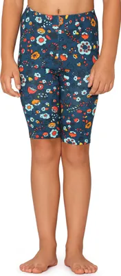 Produktbild von Merry Style Mädchen Kurze Leggings MS10-406(Blau/Kleine Blumen,110)