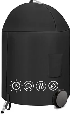 Immagine prodotto di Copertura impermeabile per barbecue a carbonella, 57 cm, resistente ai raggi UV, nera