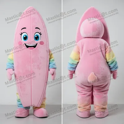 Image de Mascotte MASTICOT Surfboard à Dégradé Rose