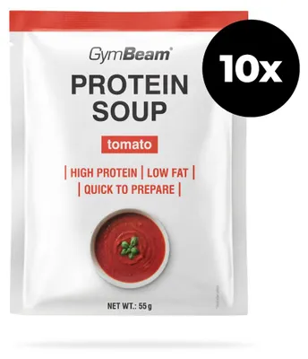 Produktbild von GymBeam - Protein Soup (Tomate), 10 x 55 g