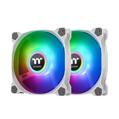 Image de Thermaltake Pure Duo 12 Universal Fan 12 cm White 2 pièce(s)