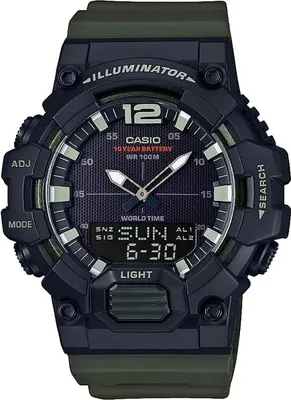 Produktbild von Herrenuhr Casio ILLUMINATOR BLACK - ARMY GREEN (Ø 48 mm)