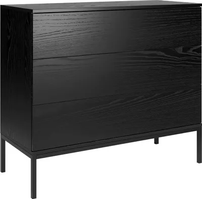 Produktbild von Kommode Indura 3S 100 cm - schwarz