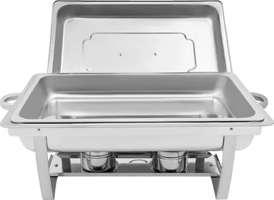 Produktbild von Chafing Dish, Edelstahlkonstruktion, Alkoholheizung, Silber