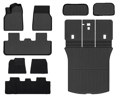 Image de Tapis de sol pour voiture, résistant, imperméable, lot de 9 pièces