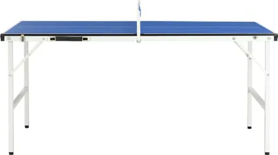 Produktbild von vidaXL 5-Fuß-Ping-Pong-Tisch mit Netz 152 x 76 x 66 cm Blau