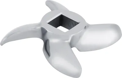 Imagen del producto de 1 Pieza de cuchilla de acero inoxidable para picadora de carne, repuesto. (Modelo 12#)