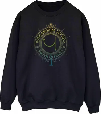 Image de Harry Potter - Sweat-shirt "Wingardium Leviosa" pour femme BI1922 (S) (Noir)