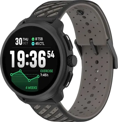 Produktbild von Strap-it Universal 22mm Silikonarmband Gestreift (Grau) - Passend für Suunto 5 Peak, 9 Peak, 9 Peak Pro, Vertical, Vertical 2, Race, Race S, Race 2, Run - Langlebiges Sport Smartwatch Band
