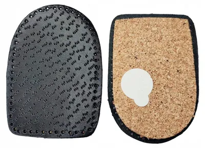 Produktbild von KAPS Fersenpolster Leder Kork Schwarz Größe 35-39