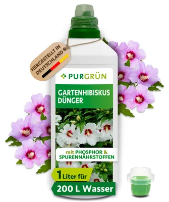 Produktbild von Purgrün Gartenhibiskus-Dünger 1 Liter