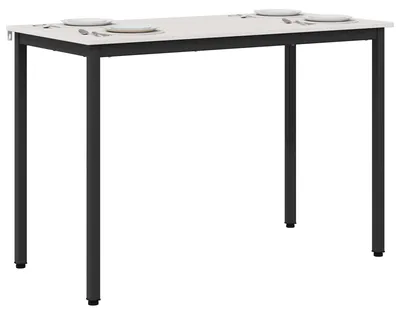 Zdjęcie produktu dla vidaXL Stół do jadalni biały 110 x 55 x 75 cm lite drewno sosnowe
