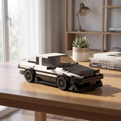 Produktbild von BlockBuddie™ AE86 GT Rennwagen Klemmbaustein Bausatz 315 Teile Sportwagen Modell Bausteine Set Spielzeug Geschenk