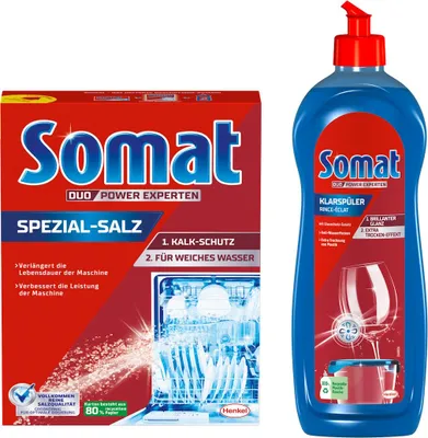 Produktbild von Somat Klarspüler, 1x750ml & Spezial Salz, 1x1,2 kg