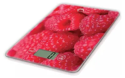 Obrázek produktu pro Little Balance Slim Raspberry, Elektronická kuchyňská váha, 5 kg, 1 g, Červená, Pracovní deska, Obdélník