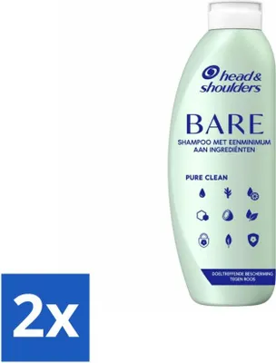 Immagine prodotto di Shampoo Head & Shoulders Bare Pure Clean – Antiforfora 2x400 ml - Confezione Risparmio
