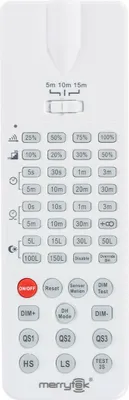 Produktbild von Merrytek MH10 Fernbedienung IR für RC-Sensoren MC054V RC2, MC079D RC, MSA012 R..