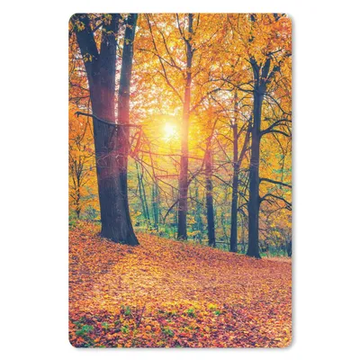Produktbild von MuchoWow® Mauspad Mousepad Bäume - Herbst - Wald - Herbstliche Blätter 18x27 cm - Mousepads - Maus Mat - Pad - Mausunterlage