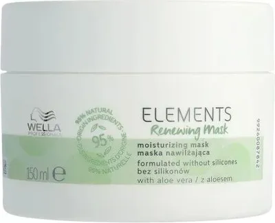 Produktbild von Wella Elements Renewing, 500 ml, Frauen, Alle Haare, Alle Farben, Feuchtigkeitsspendend, Weichmachend, Reparatur, Glanz, Topf