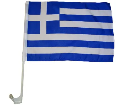 Produktbild von Autoflagge Griechenland 30 x 40 cm Autofahne WM EM Fahne Flagge Auto Fenster Fensterflagge Fensterfahne