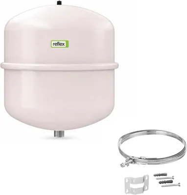 Produktbild von SET Reflex N Membran-Druckausdehnungsgefäß 18 Liter 4 bar | 8204301 | Ausdehnungsgefäß | Grau | Anschluss R 3/4" | Einstellbare Wandhalterung