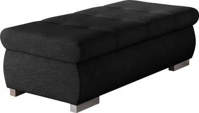 Produktbild von MIRJAN24 Polsterhocker Orkan Groß, Moderne Sitzhocker vom Hersteller, Holzkonstruktion, 120x60x39 cm (Farbe: Velo 637)
