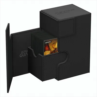 Produktbild von Ultimate Guard Flip`n`Tray 80+ XenoSkin Monocolor Schwarz