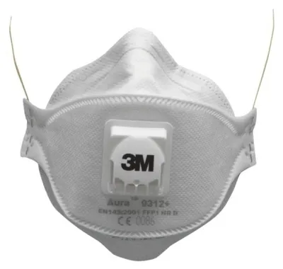 Image de Masque Anti-poussière Aura Ffp3 Protection Respiratoire Ffp3 Pliable Sans Valve - Générique