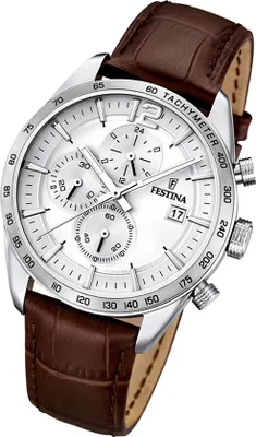 Produktbild von Festina Sport Herren Armbanduhr Chronograph Leder F16760/1
