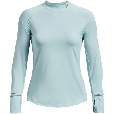 Produktbild von UNDER ARMOUR OutRun The Cold langarm Trainingsshirt Damen 469 - fuse teal/fuse teal/reflective M
