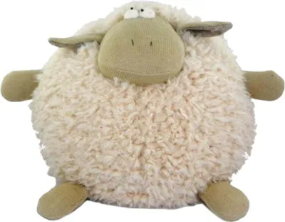 Imagen del producto de Mars & More: Lindo y suave peluche de oveja, 50 cm de altura. Peluche de animal gris, divertido, ideal como cojín