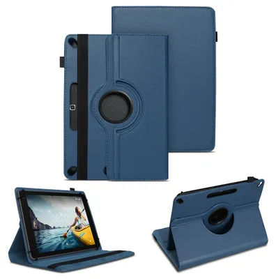 Produktbild von Tablet Schutzhülle für Medion Lifetab E10414 Tasche Hülle Case Cover 360 DrehbarFarben:Blau