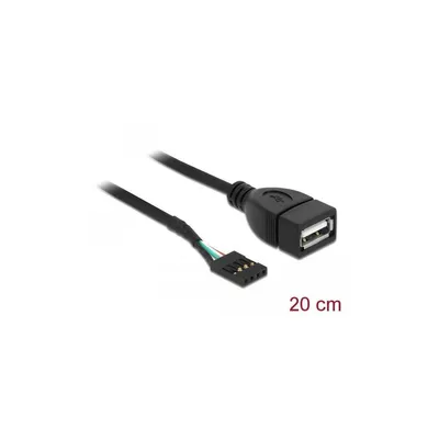 Produktbild von DeLOCK 83291, 0,2 m, USB A, Weiblich, Weiblich, 1 Stück(e)