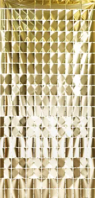 Produktbild von Partyvorhang Squares, edles Gold, 100x200cm