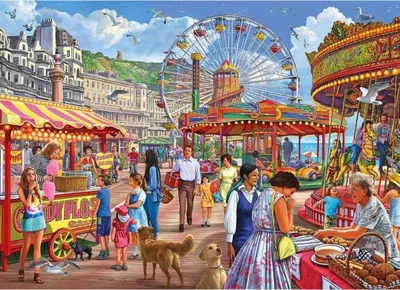 Zdjęcie produktu dla GIBSONS Puzzle Promenada w Hastings 1000 elementów