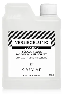 Produktbild von CREVIVE Leder Versiegelung 500 ml Glänzend - Zum Schutz vor Verschmutzungen, wasserabweisend und zur Fixierung von Lederfarbe