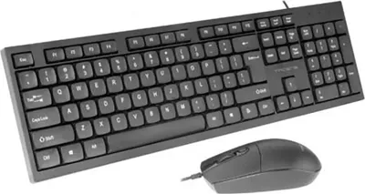 Produktbild von Tacens Anima ACP02ES, Kabelgebunden, USB, Membran Key Switch, QWERTY, Schwarz, Maus enthalten