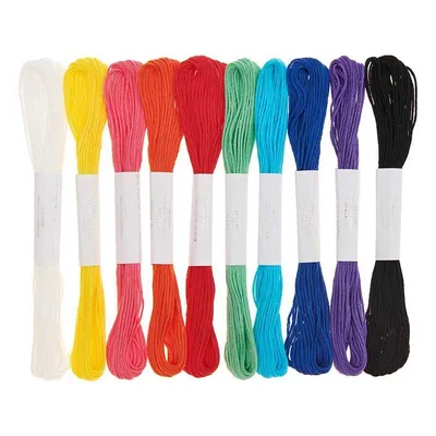 Produktbild von Rico Design Stickgarnset, 10-teilig Rainbow